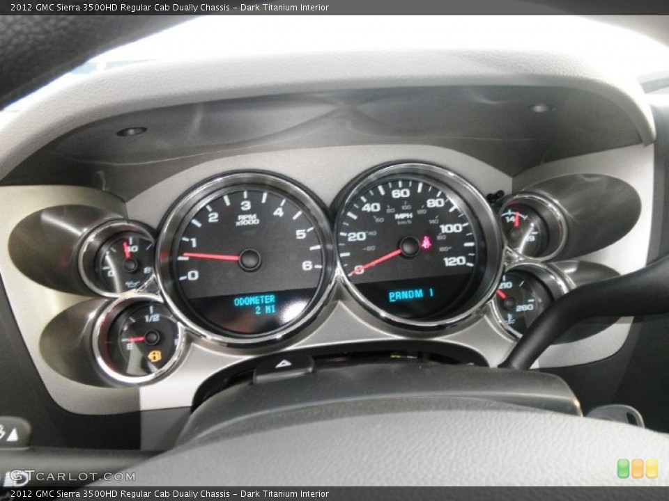 Dark Titanium Interior Gauges for the 2012 GMC Sierra 3500HD Regular Cab Dually Chassis #54695971