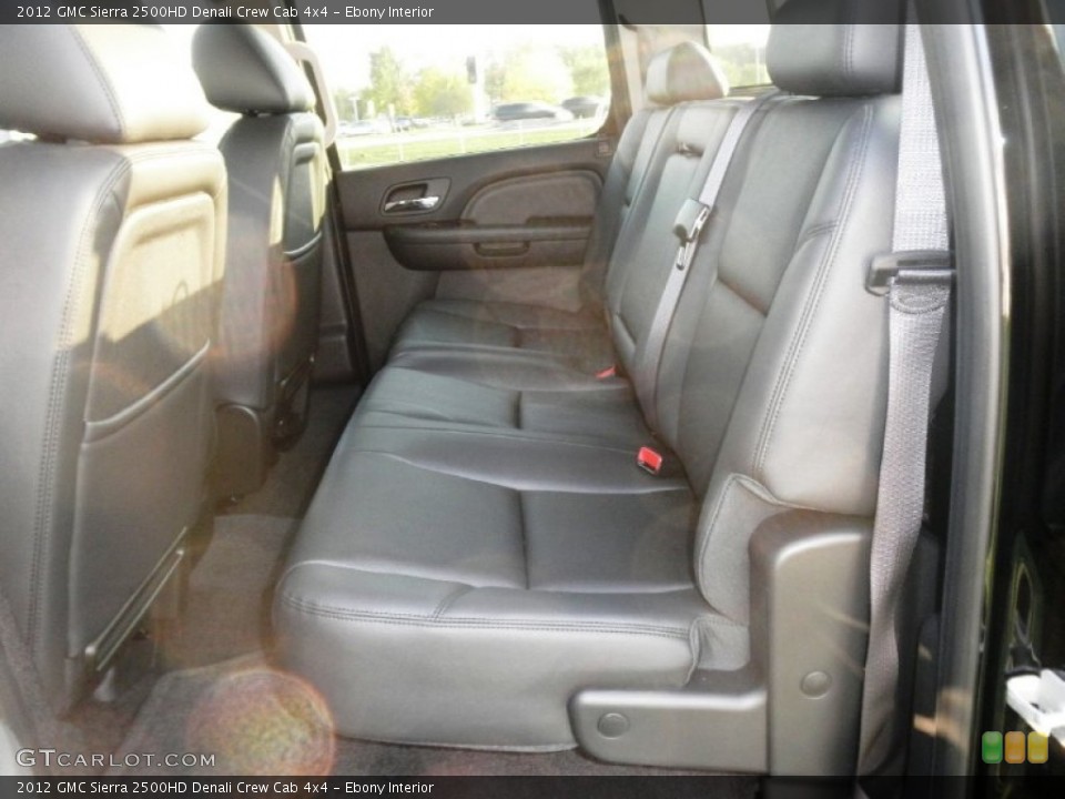 Ebony Interior Photo for the 2012 GMC Sierra 2500HD Denali Crew Cab 4x4 #54696718