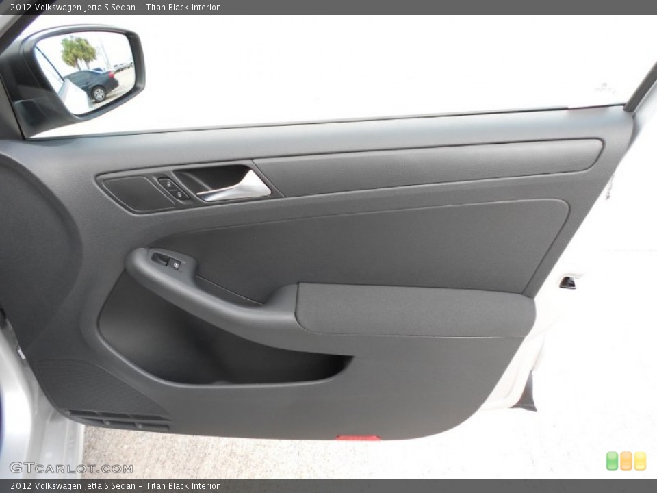 Titan Black Interior Door Panel for the 2012 Volkswagen Jetta S Sedan #54697942