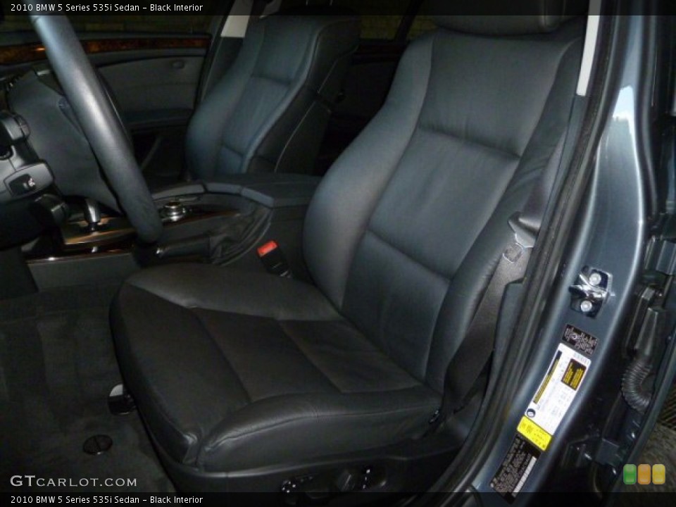Black Interior Photo for the 2010 BMW 5 Series 535i Sedan #54698152