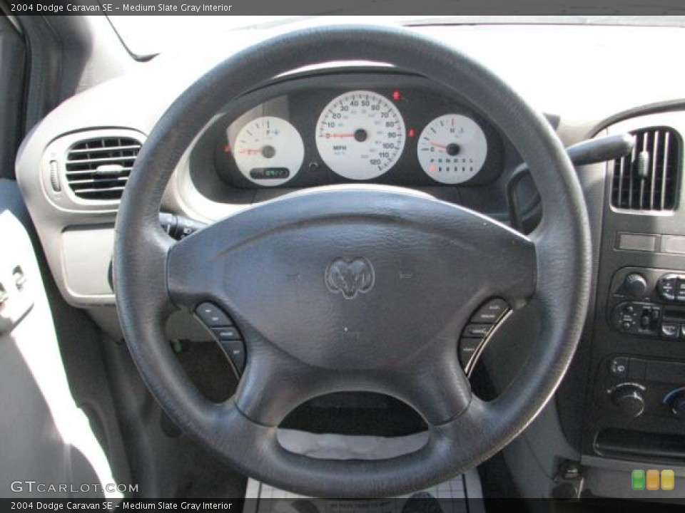 Medium Slate Gray Interior Steering Wheel for the 2004 Dodge Caravan SE #54699114
