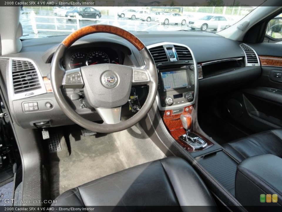 Ebony/Ebony Interior Dashboard for the 2008 Cadillac SRX 4 V6 AWD #54699505