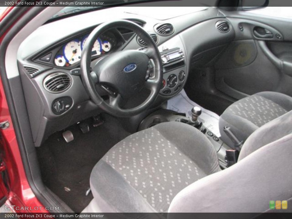 Medium Graphite Interior Prime Interior for the 2002 Ford Focus ZX3 Coupe #54699883
