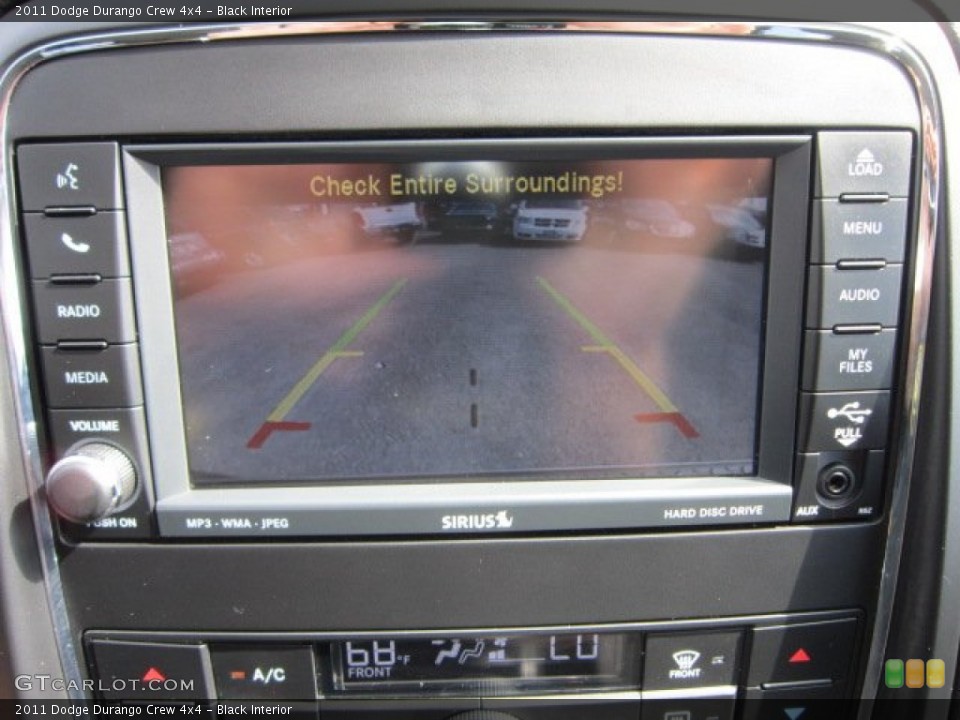 Black Interior Controls for the 2011 Dodge Durango Crew 4x4 #54700807