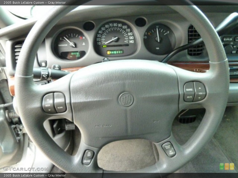 Gray Interior Steering Wheel for the 2005 Buick LeSabre Custom #54701437