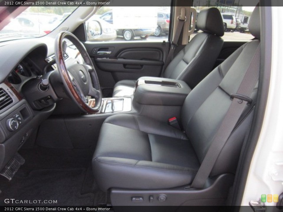 Ebony Interior Photo for the 2012 GMC Sierra 1500 Denali Crew Cab 4x4 #54701690
