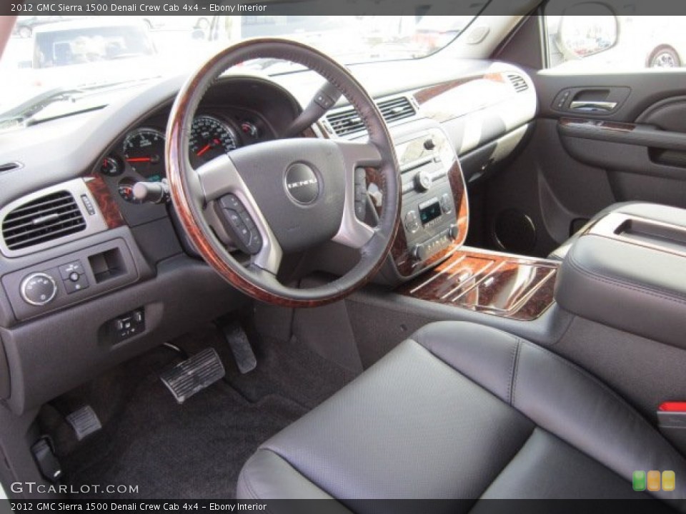 Ebony Interior Prime Interior for the 2012 GMC Sierra 1500 Denali Crew Cab 4x4 #54701698