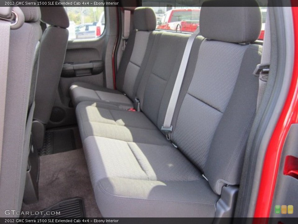 Ebony Interior Photo for the 2012 GMC Sierra 1500 SLE Extended Cab 4x4 #54701860