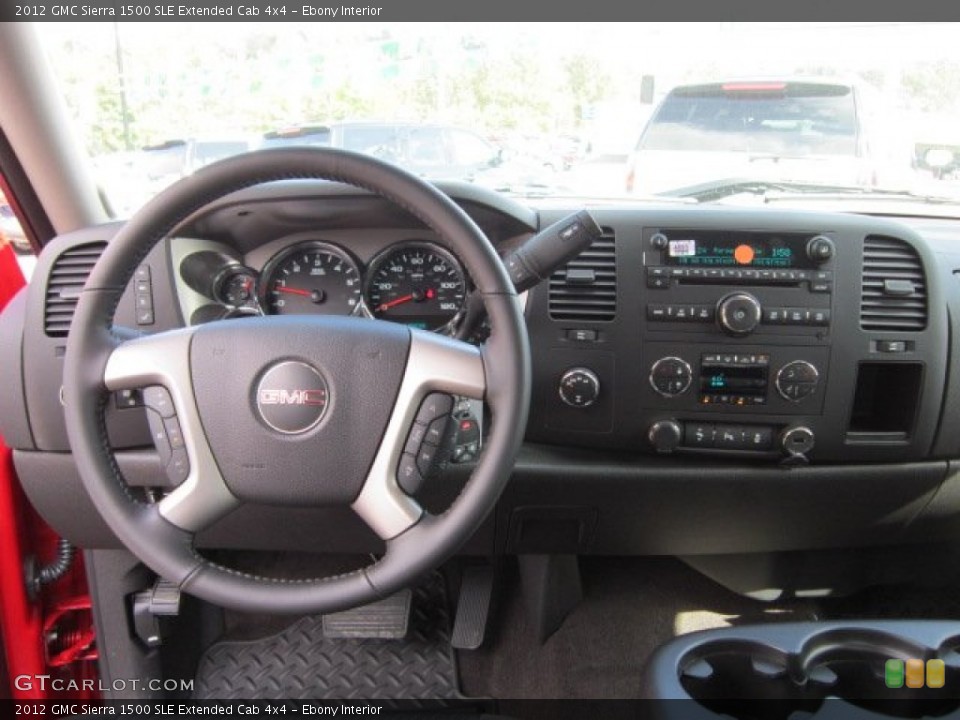 Ebony Interior Dashboard for the 2012 GMC Sierra 1500 SLE Extended Cab 4x4 #54701869