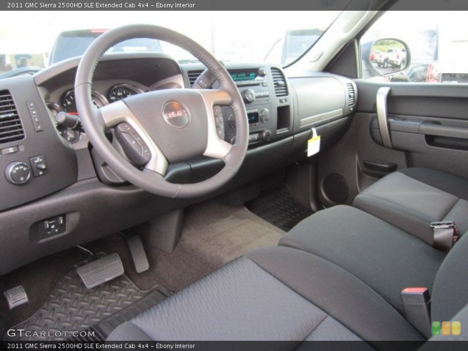 Ebony 2011 GMC Sierra 2500HD Interiors