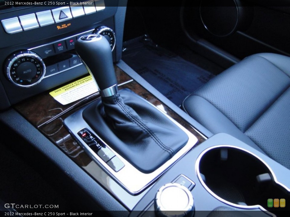 Black Interior Transmission for the 2012 Mercedes-Benz C 250 Sport #54705472