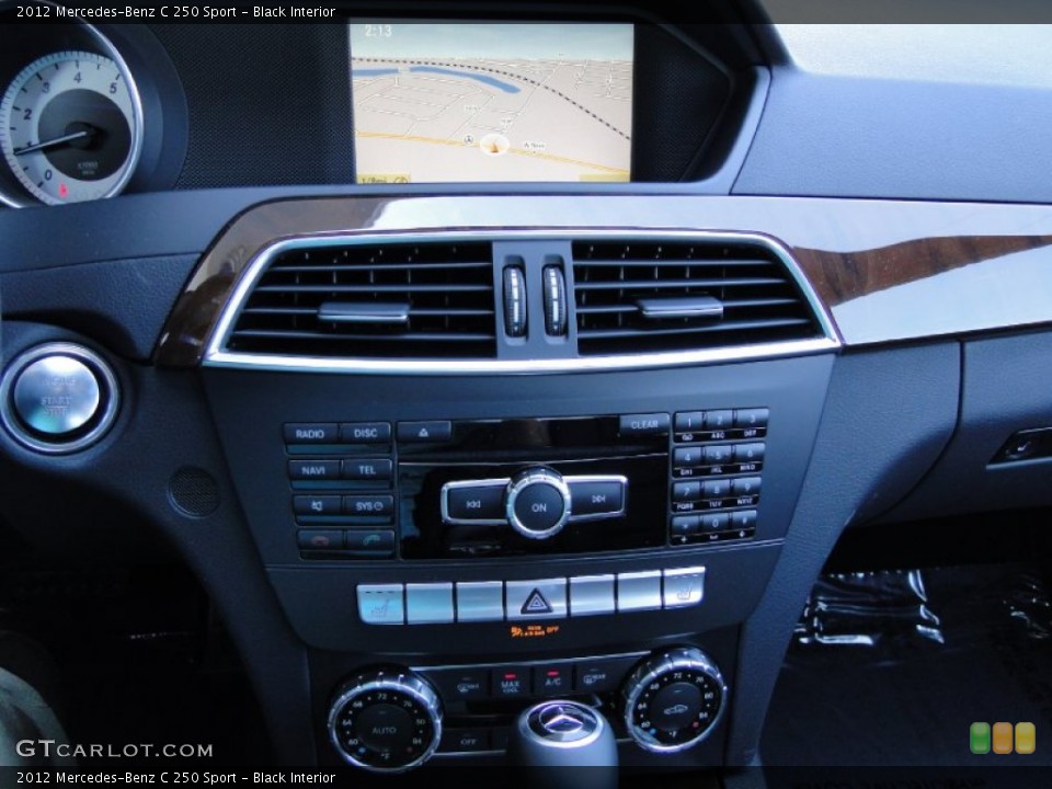 Black Interior Controls for the 2012 Mercedes-Benz C 250 Sport #54705754