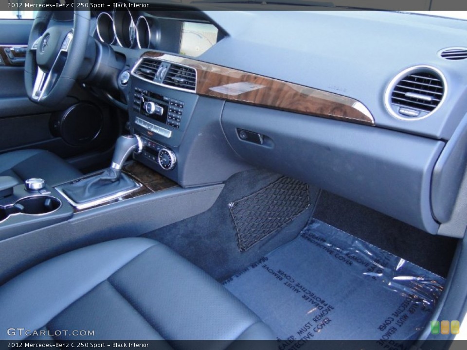 Black Interior Dashboard for the 2012 Mercedes-Benz C 250 Sport #54705792