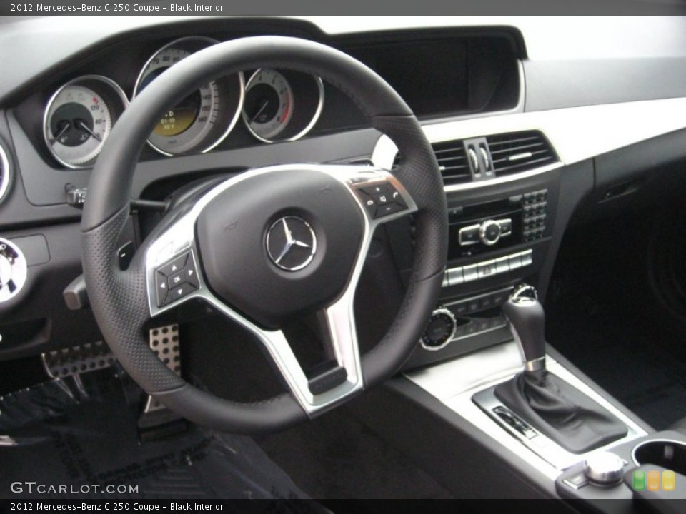 Black Interior Prime Interior for the 2012 Mercedes-Benz C 250 Coupe #54706065