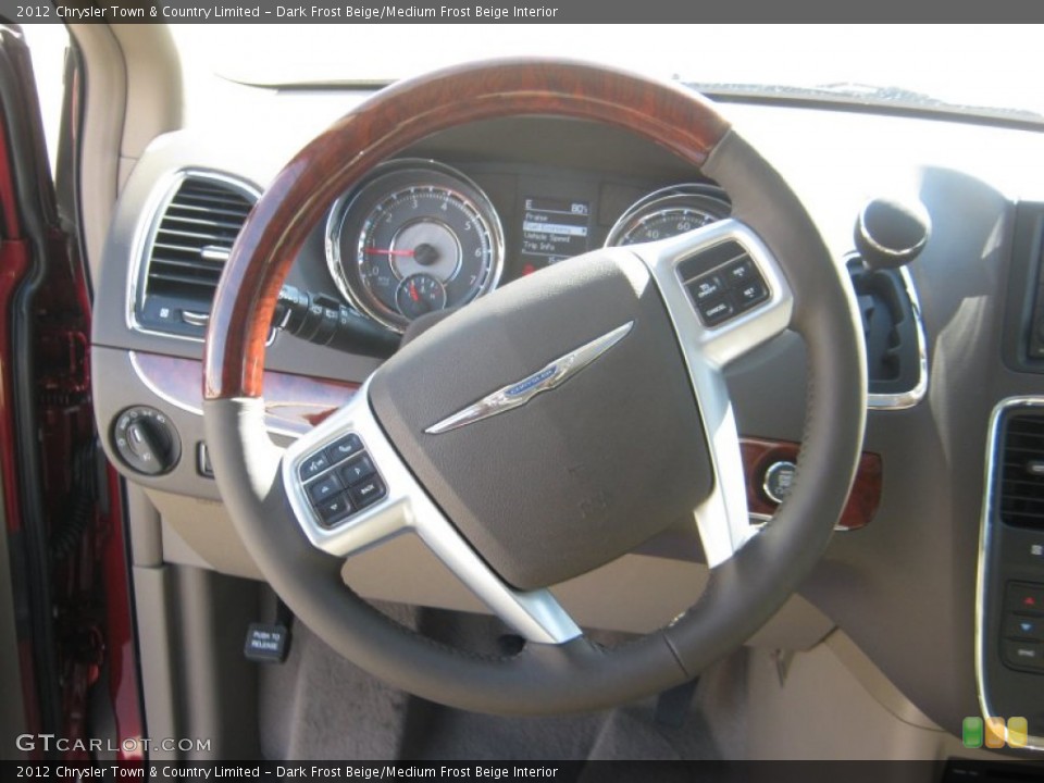 Dark Frost Beige/Medium Frost Beige Interior Steering Wheel for the 2012 Chrysler Town & Country Limited #54706549