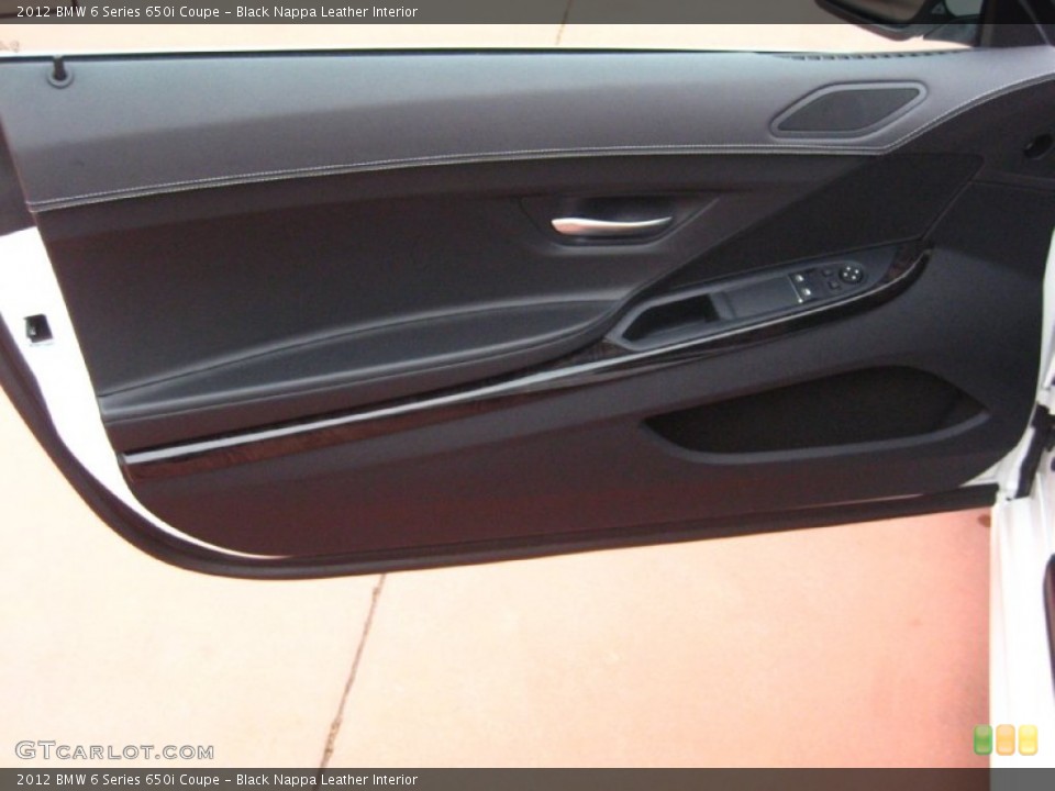 Black Nappa Leather Interior Door Panel for the 2012 BMW 6 Series 650i Coupe #54706582