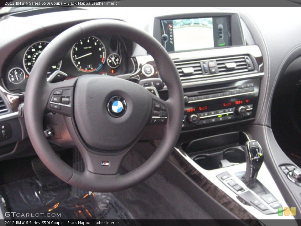 Black Nappa Leather Interior Dashboard for the 2012 BMW 6 Series 650i Coupe #54706609