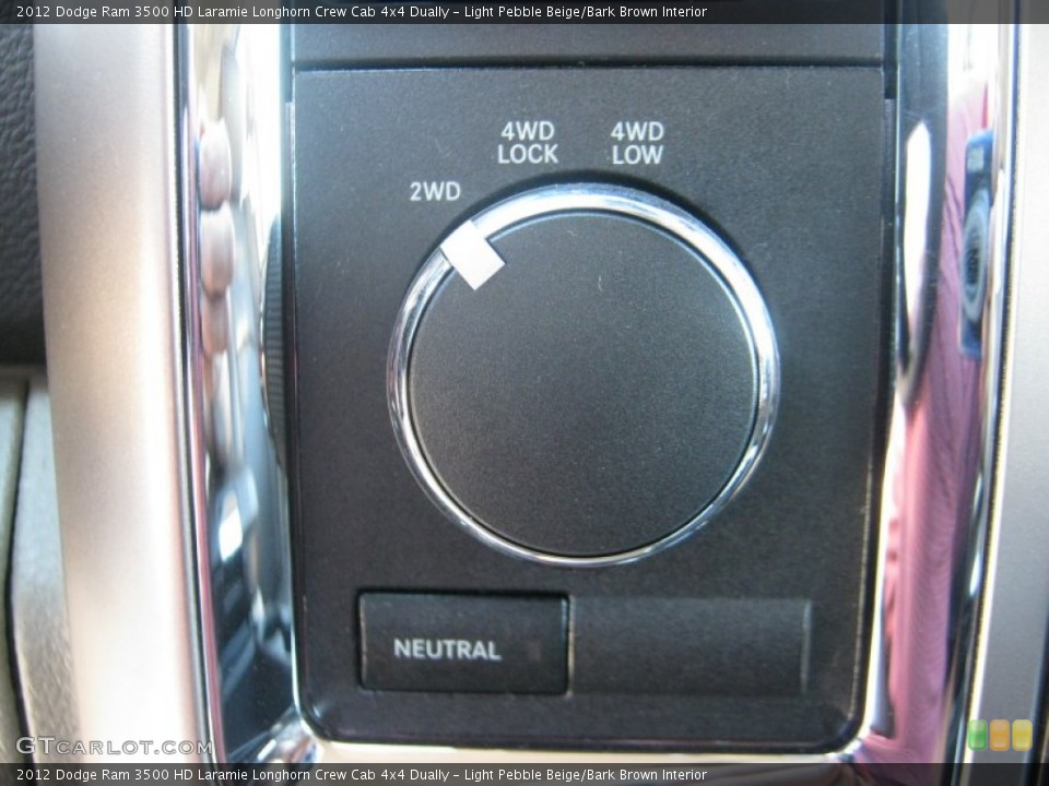 Light Pebble Beige/Bark Brown Interior Controls for the 2012 Dodge Ram 3500 HD Laramie Longhorn Crew Cab 4x4 Dually #54708379