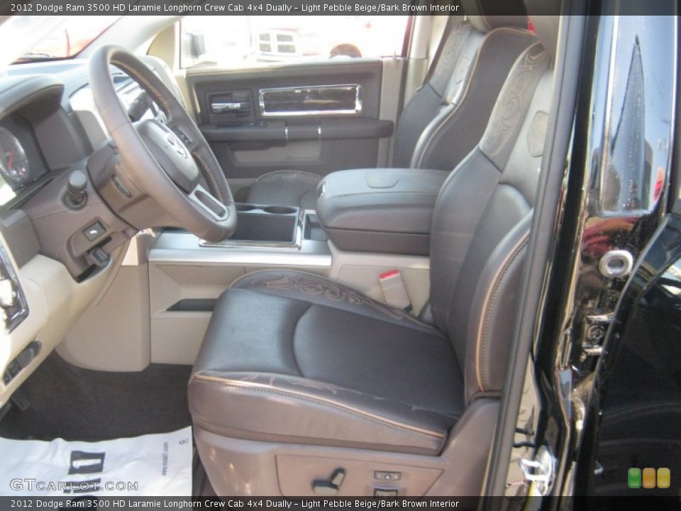 Light Pebble Beige/Bark Brown Interior Photo for the 2012 Dodge Ram 3500 HD Laramie Longhorn Crew Cab 4x4 Dually #54708388