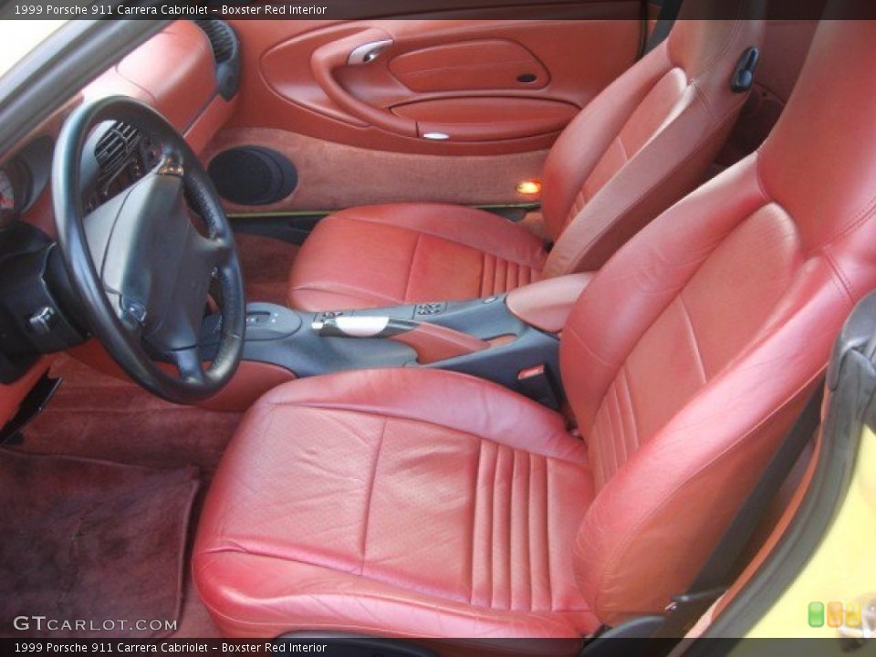 Boxster Red Interior Photo for the 1999 Porsche 911 Carrera Cabriolet #54708790