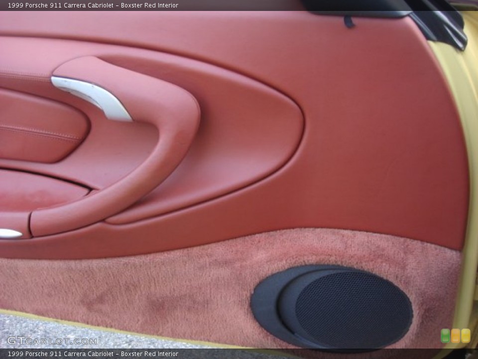 Boxster Red Interior Door Panel for the 1999 Porsche 911 Carrera Cabriolet #54708835