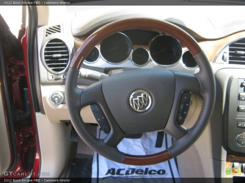 Cashmere Interior Steering Wheel for the 2012 Buick Enclave FWD #54709773