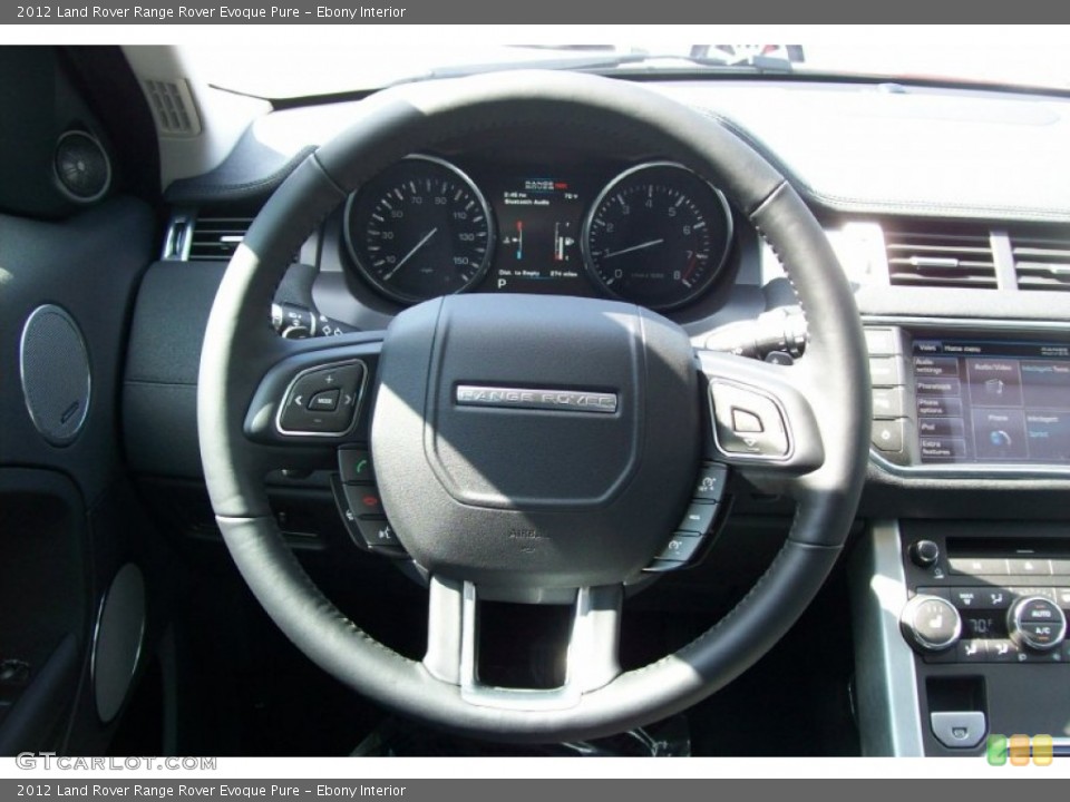Ebony Interior Steering Wheel for the 2012 Land Rover Range Rover Evoque Pure #54710648