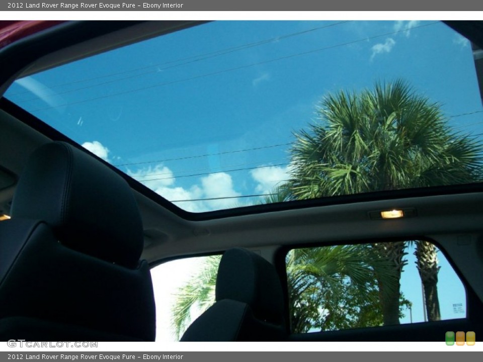 Ebony Interior Sunroof for the 2012 Land Rover Range Rover Evoque Pure #54710707