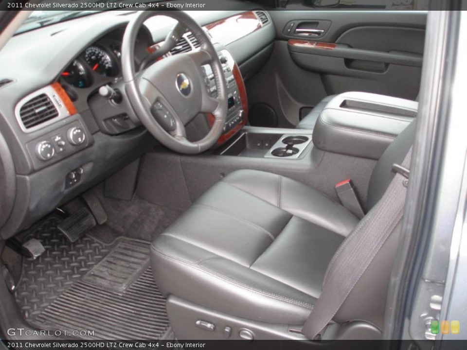 Ebony Interior Photo for the 2011 Chevrolet Silverado 2500HD LTZ Crew Cab 4x4 #54716080