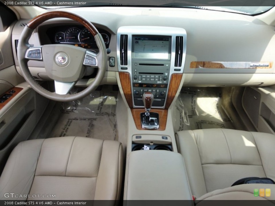 Cashmere Interior Dashboard for the 2008 Cadillac STS 4 V6 AWD #54718542