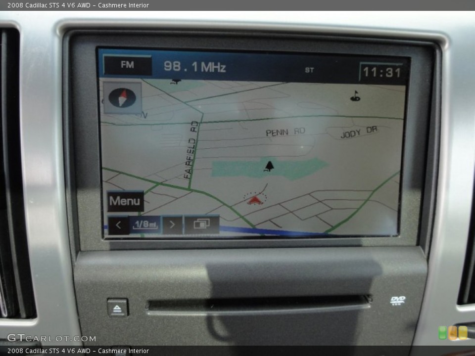 Cashmere Interior Navigation for the 2008 Cadillac STS 4 V6 AWD #54718598