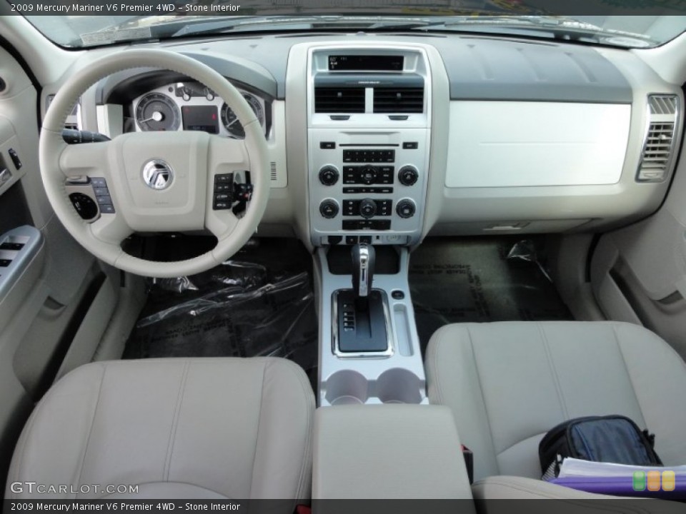 Stone Interior Dashboard for the 2009 Mercury Mariner V6 Premier 4WD #54718900
