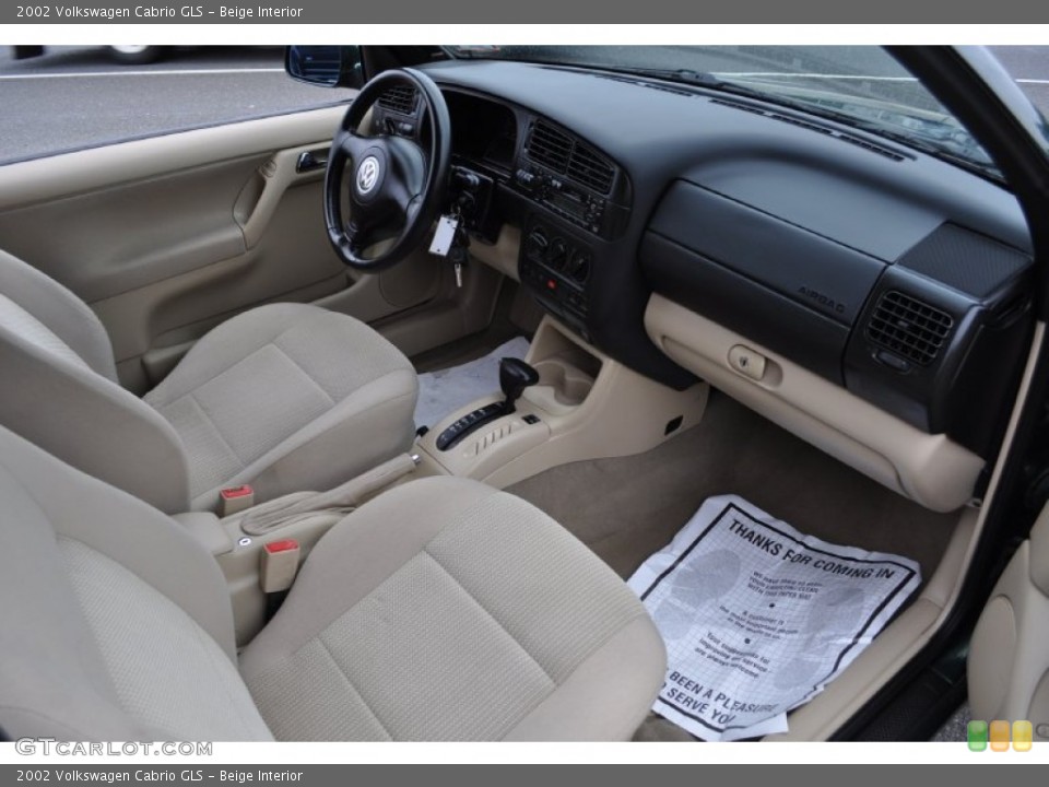 Beige 2002 Volkswagen Cabrio Interiors