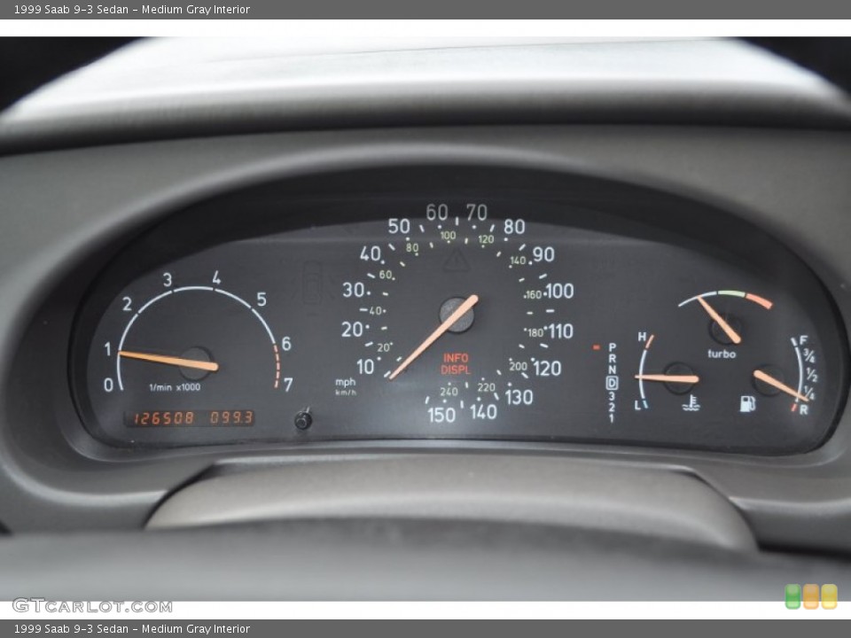 Medium Gray Interior Gauges for the 1999 Saab 9-3 Sedan #54722479