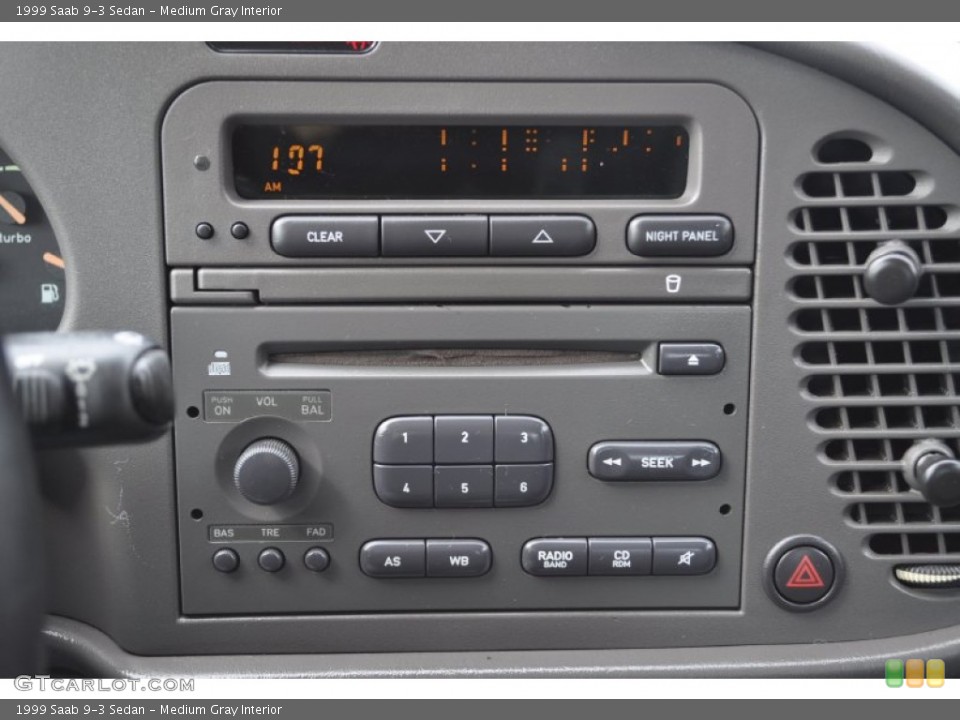 Medium Gray Interior Controls for the 1999 Saab 9-3 Sedan #54722494