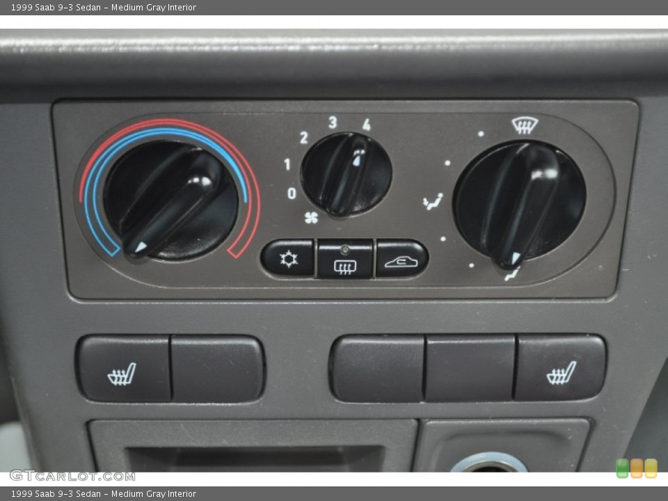 Medium Gray Interior Controls for the 1999 Saab 9-3 Sedan #54722503