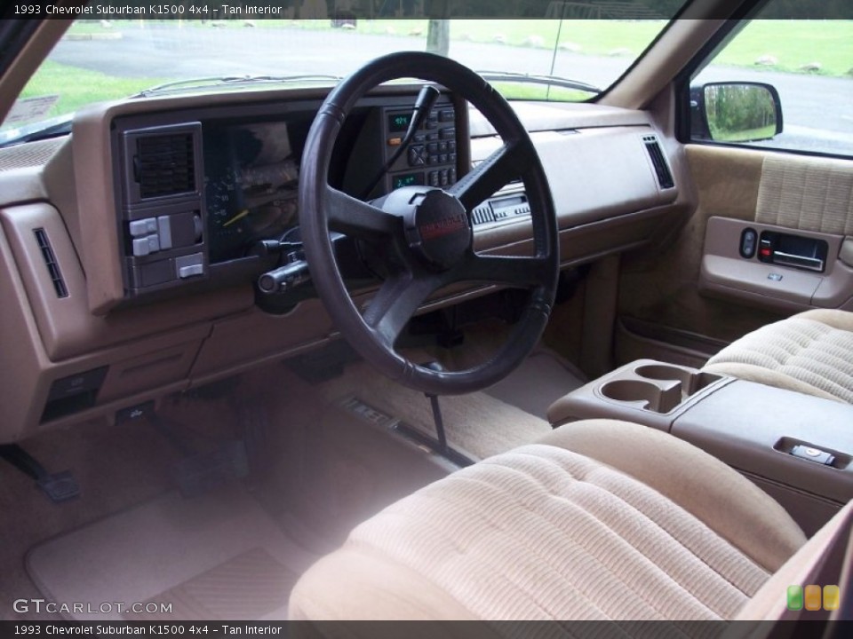 Tan 1993 Chevrolet Suburban Interiors