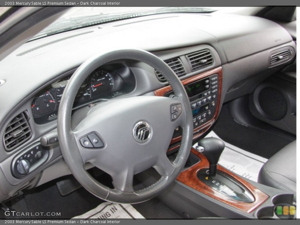 Dark Charcoal Interior Dashboard for the 2003 Mercury Sable LS Premium Sedan #54725173