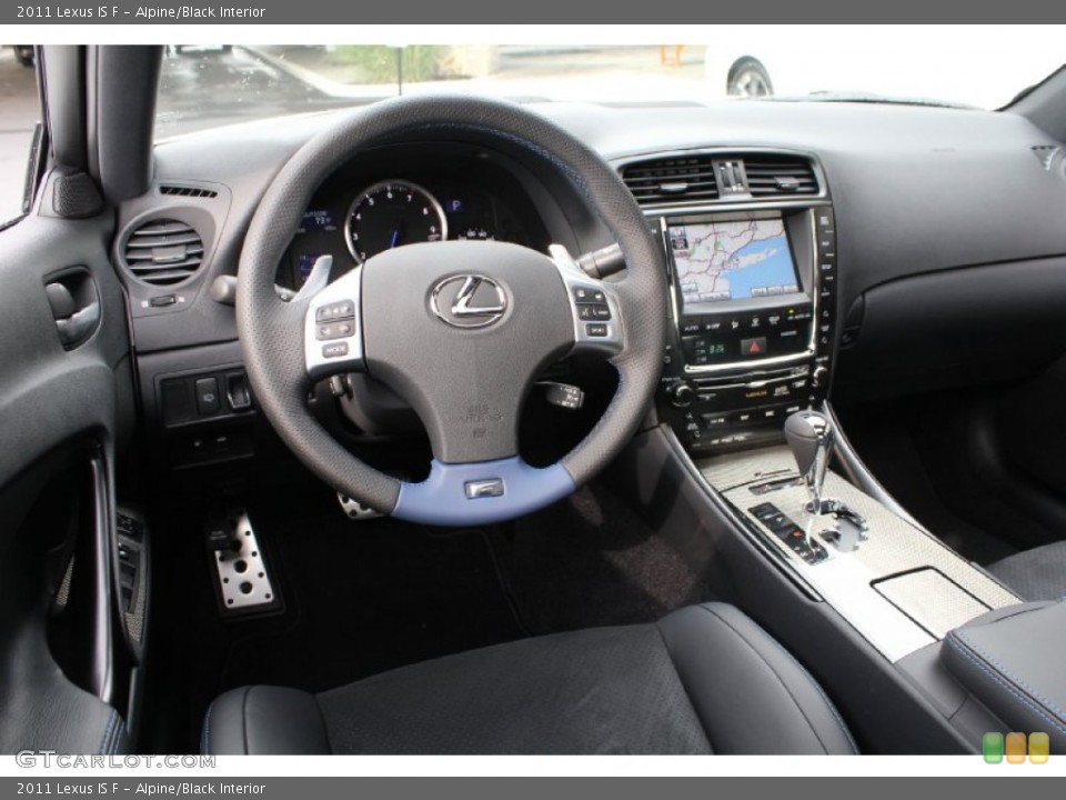 Alpine/Black Interior Dashboard for the 2011 Lexus IS F #54726516