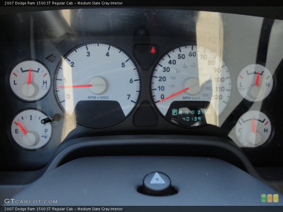 Medium Slate Gray Interior Gauges for the 2007 Dodge Ram 1500 ST Regular Cab #54726556