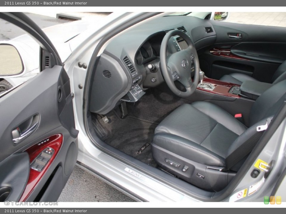 Black/Red Walnut Interior Photo for the 2011 Lexus GS 350 #54726661