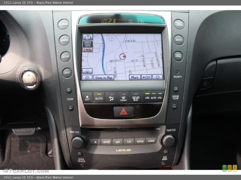 Black/Red Walnut Interior Navigation for the 2011 Lexus GS 350 #54726694