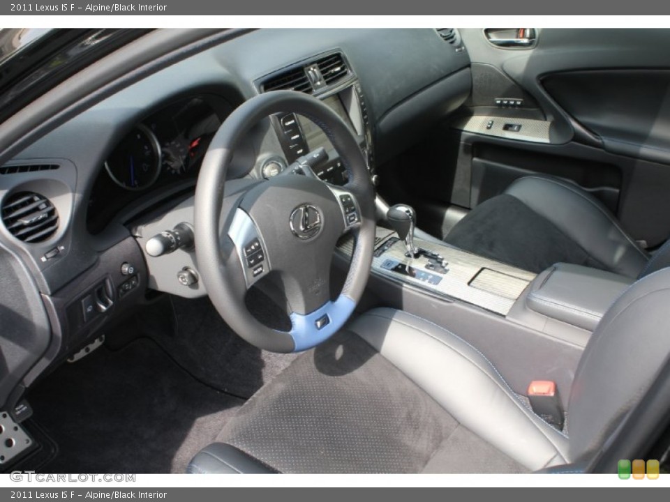 Alpine/Black Interior Photo for the 2011 Lexus IS F #54726877