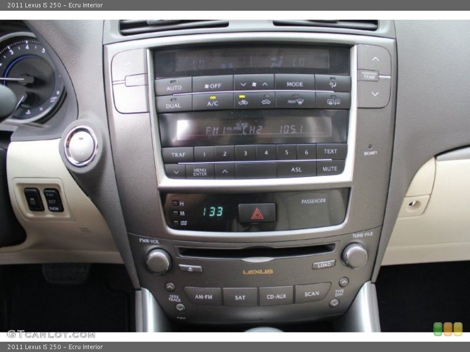 Ecru Interior Controls for the 2011 Lexus IS 250 #54727213