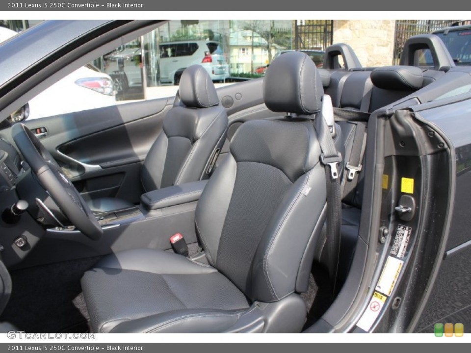 Black Interior Photo for the 2011 Lexus IS 250C Convertible #54727414