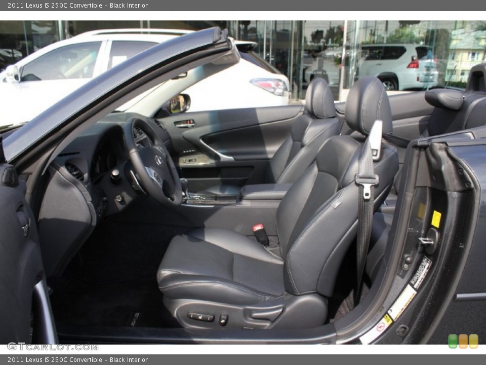 Black Interior Photo for the 2011 Lexus IS 250C Convertible #54727423