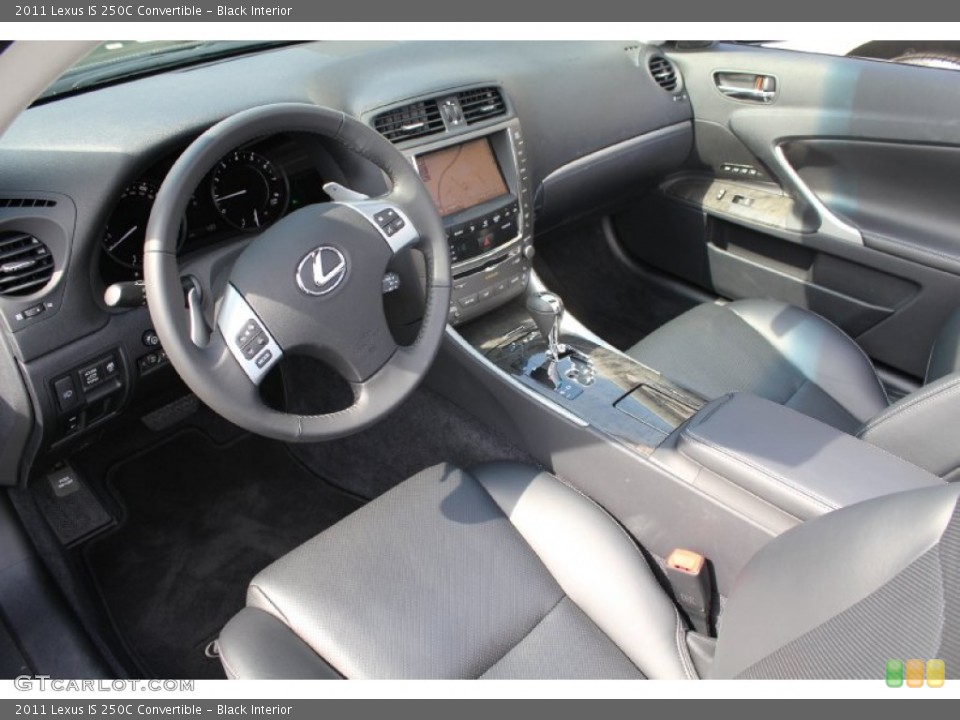 Black Interior Photo for the 2011 Lexus IS 250C Convertible #54727427