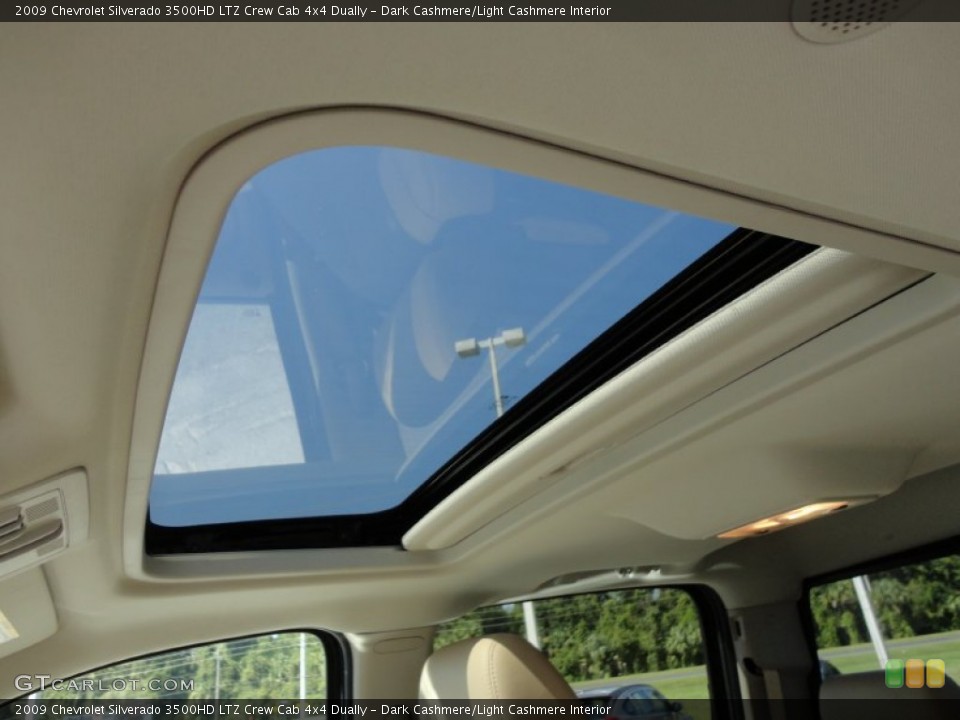 Dark Cashmere/Light Cashmere Interior Sunroof for the 2009 Chevrolet Silverado 3500HD LTZ Crew Cab 4x4 Dually #54727516