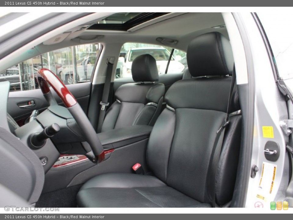 Black/Red Walnut Interior Photo for the 2011 Lexus GS 450h Hybrid #54727537