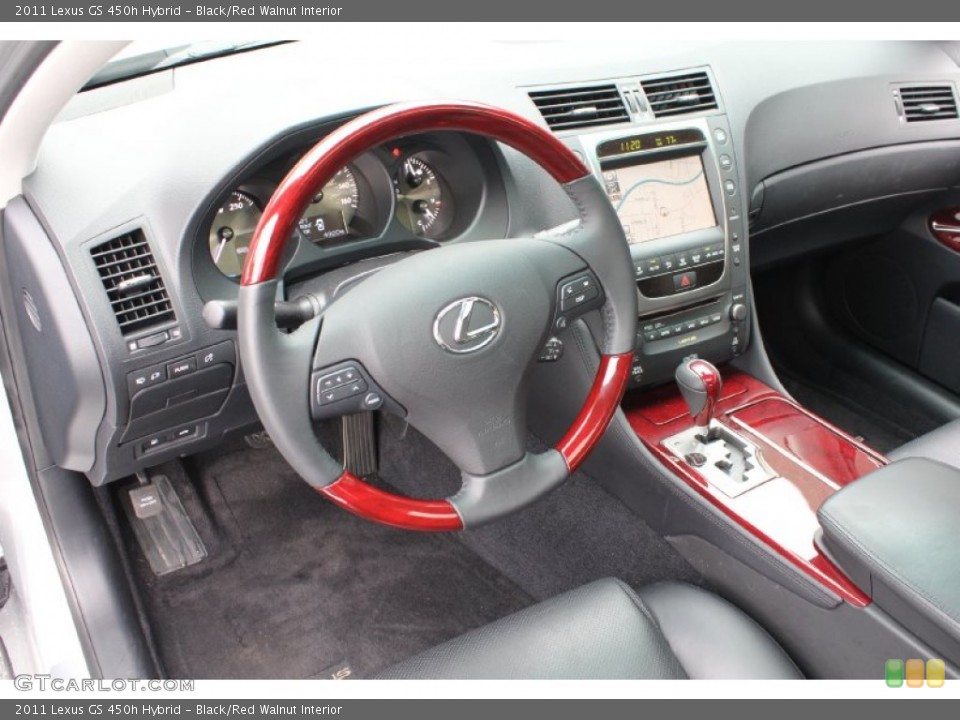 Black/Red Walnut Interior Dashboard for the 2011 Lexus GS 450h Hybrid #54727543
